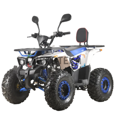 Квадроцикл детский ATV HAMMER 125 белый/синий (машинокомплект)
