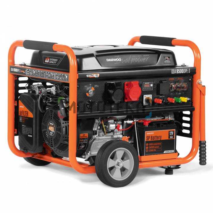 Электрогенератор бензиновый Daewoo (Дэу) GDA 9500DPE - 3