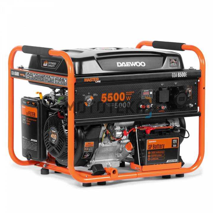 Электрогенератор бензиновый Daewoo (Дэу) GDA 6500E