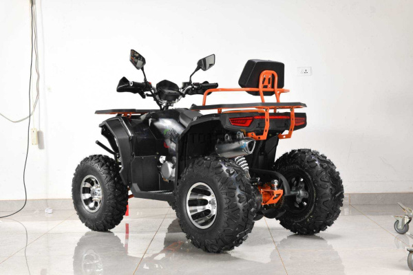 Квадроцикл ATV HAMMER 200 LD чёрный/оранжевый (машинокомплект) | Мототека