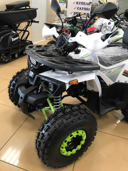 Квадроцикл детский HB - ATV 125 белый (машинокомплект) | Мототека