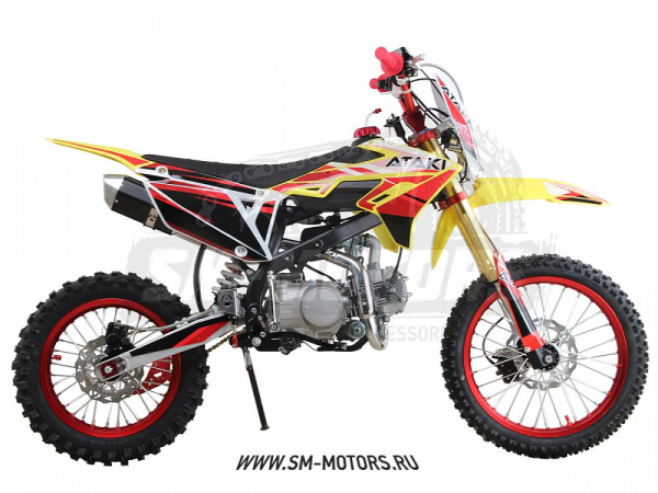 Питбайк ATAKI (Атаки) START YX125EM 17/14 SZ Limited Edition (эл. стартер) (2020)