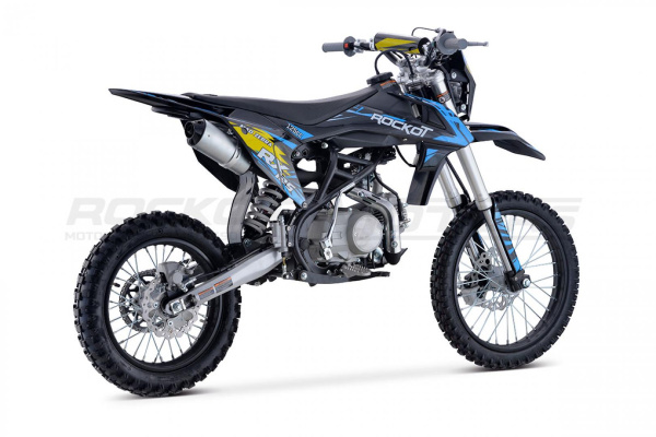 Питбайк ROCKOT (Рокот) RX125 - 3 Mad Zebra (механ. сцепл., эл. стартер, 17/14) | Мототека